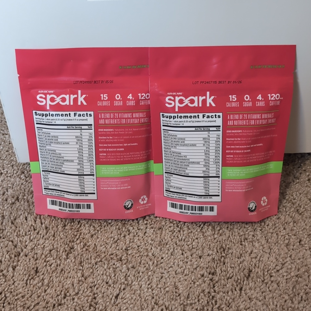 AdvoCare Spark Strawberry Packets - Picture 2 of 2